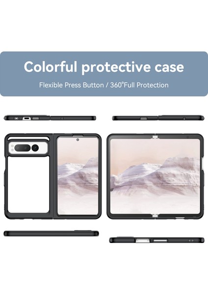 Google Pixel Fold Kılıf, Şeffaf Tasarımlı Darbeye Dayanıklı Telefon Kılıfı, Tampon Hibrit Şeffaf Kapak Google Pixel Fold (Yurt Dışından) modelleri