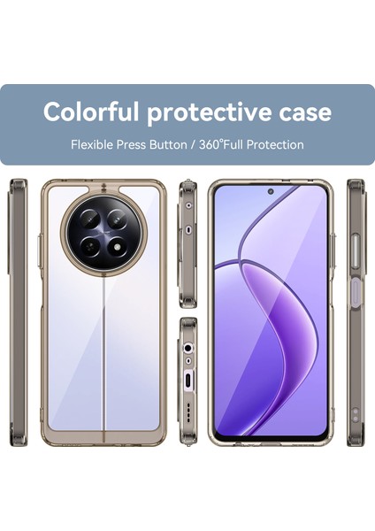 Oppo Realme C65 5g Kılıf, Şeffaf Tasarımlı Darbeye Dayanıklı Telefon Kılıfı, Tampon Hibrit Şeffaf Kapak Oppo Realme C65 5g (Yurt Dışından) modelleri