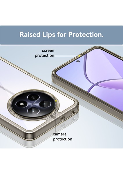 Oppo Realme C65 5g Kılıf, Şeffaf Tasarımlı Darbeye Dayanıklı Telefon Kılıfı, Tampon Hibrit Şeffaf Kapak Oppo Realme C65 5g (Yurt Dışından) fırsatları