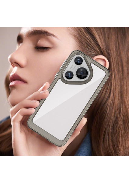 Huawei Pura 70 Kılıf, Şeffaf Tasarımlı Darbeye Dayanıklı Telefon Kılıfı, Tampon Hibrit Şeffaf Kapak Huawei Pura 70 (Yurt Dışından)