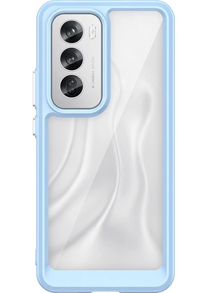 Oppo Reno 12 Kılıf, Şeffaf Tasarımlı Darbeye Dayanıklı Telefon Kılıfı, Tampon Hibrit Şeffaf Kapak Oppo Reno 12 (Yurt Dışından)