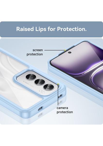 Oppo Reno 12 Kılıf, Şeffaf Tasarımlı Darbeye Dayanıklı Telefon Kılıfı, Tampon Hibrit Şeffaf Kapak Oppo Reno 12 (Yurt Dışından) fırsatları