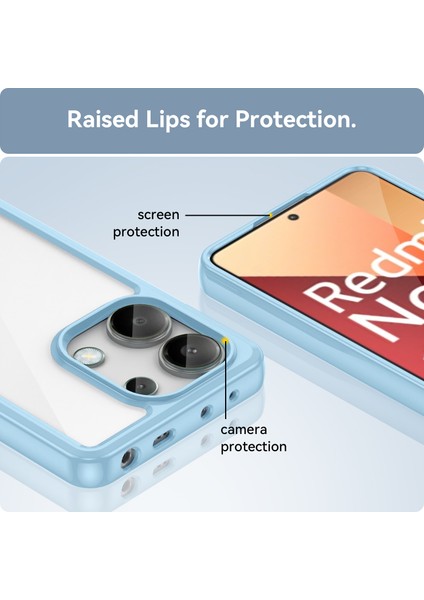 Xiaomi Redmi Note 13 Pro 5g Kılıf, Şeffaf Tasarımlı Darbeye Dayanıklı Telefon Kılıfı, Tampon Hibrit Şeffaf Kapak Xiaomi Redmi Note 13 Pro 5g (Yurt Dışından) fiyatları
