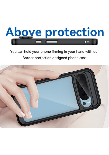 Google Pixel 9 Kılıf, Şeffaf Tasarımlı Darbeye Dayanıklı Telefon Kılıfı, Tampon Hibrit Şeffaf Kapak Google Pixel 9 (Yurt Dışından) fırsatları