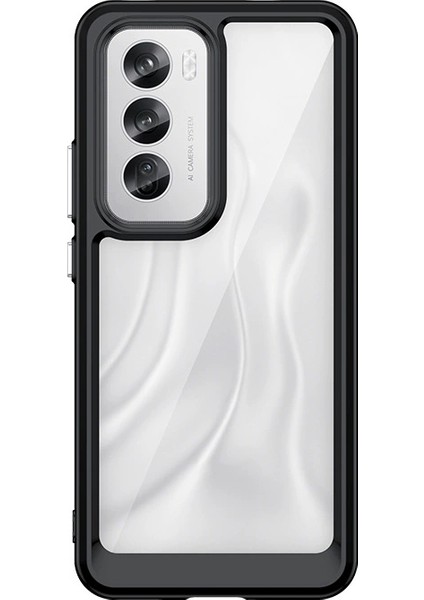 Oppo Reno 12 Kılıf, Şeffaf Tasarımlı Darbeye Dayanıklı Telefon Kılıfı, Tampon Hibrit Şeffaf Kapak Oppo Reno 12 (Yurt Dışından)