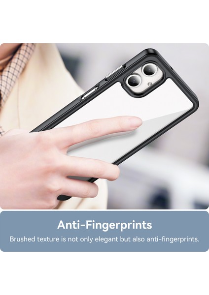 Samsung Galaxy A06 Kılıf, Şeffaf Tasarımlı Darbeye Dayanıklı Telefon Kılıfı, Tampon Hibrit Şeffaf Kapak Samsung Galaxy A06 (Yurt Dışından)