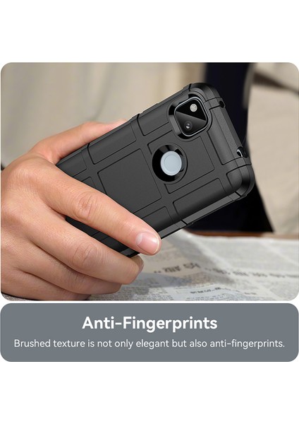 Google Pixel 4A Kılıf, [çizilmeye Dayanıklı] Damla Silikon Tampon Koruma Darbeye Dayanıklı Telefon Kılıfı Kapağı Google Pixel 4A (Yurt Dışından) modelleri