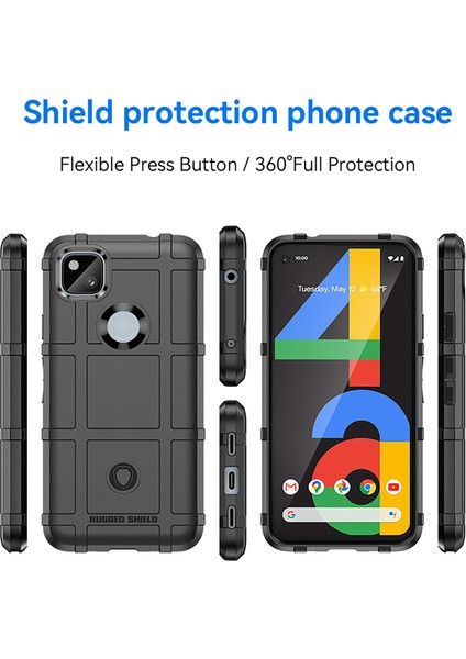 Google Pixel 4A Kılıf, [çizilmeye Dayanıklı] Damla Silikon Tampon Koruma Darbeye Dayanıklı Telefon Kılıfı Kapağı Google Pixel 4A (Yurt Dışından) fırsatları