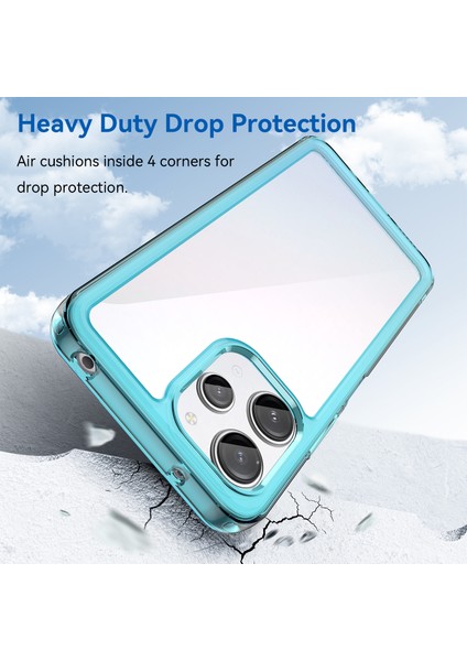 Xiaomi Poco M6 Pro Kılıf, Şeffaf Tasarımlı Darbeye Dayanıklı Telefon Kılıfı, Tampon Hibrit Şeffaf Kapak Xiaomi Poco M6 Pro (Yurt Dışından) modelleri