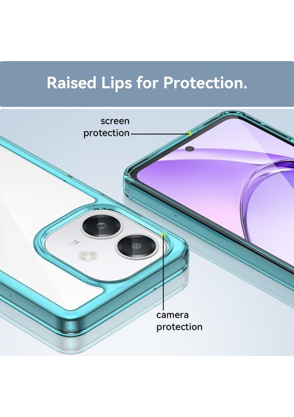 Oppo A60 5g Kılıf, Şeffaf Tasarımlı Darbeye Dayanıklı Telefon Kılıfı, Tampon Hibrit Şeffaf Kapak Oppo A60 5g (Yurt Dışından)
