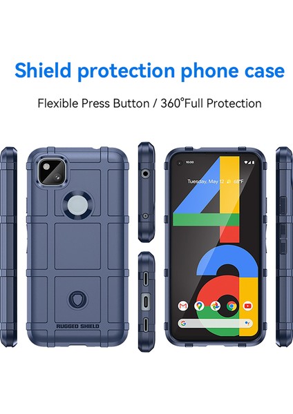 Google Pixel 4A Kılıf, [çizilmeye Dayanıklı] Damla Silikon Tampon Koruma Darbeye Dayanıklı Telefon Kılıfı Kapağı Google Pixel 4A (Yurt Dışından) fırsatları