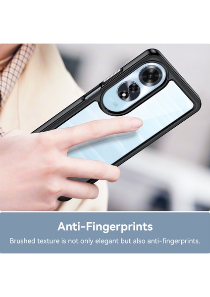 Oppo A60 Kılıf, Şeffaf Tasarımlı Darbeye Dayanıklı Telefon Kılıfı, Tampon Hibrit Şeffaf Kapak Oppo A60 (Yurt Dışından)