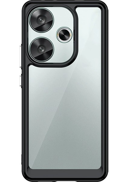 Xiaomi Poco F6 Kılıf, Şeffaf Tasarımlı Darbeye Dayanıklı Telefon Kılıfı, Tampon Hibrit Şeffaf Kapak Xiaomi Poco F6 (Yurt Dışından)