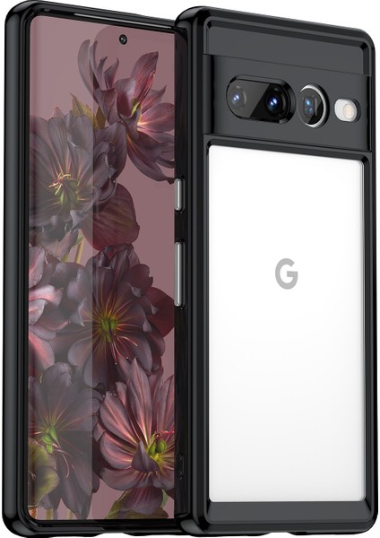 Google Pixel 7 Pro Kılıf, Şeffaf Tasarımlı Darbeye Dayanıklı Telefon Kılıfı, Tampon Hibrit Şeffaf Kapak Google Pixel 7 Pro (Yurt Dışından)