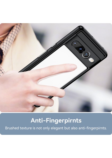 Google Pixel 7 Pro Kılıf, Şeffaf Tasarımlı Darbeye Dayanıklı Telefon Kılıfı, Tampon Hibrit Şeffaf Kapak Google Pixel 7 Pro (Yurt Dışından)
