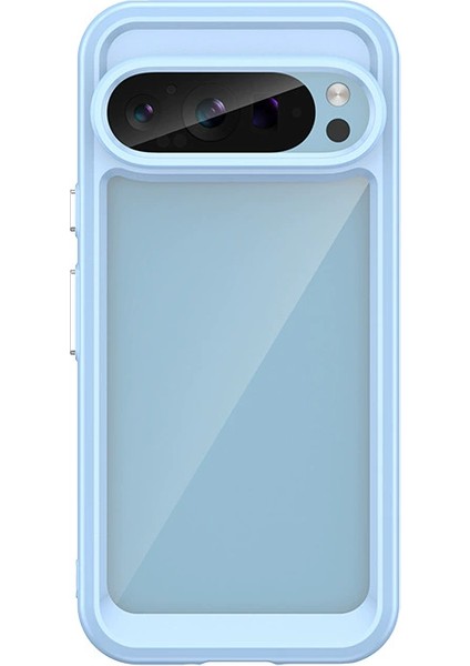 Google Pixel 9 Kılıf, Şeffaf Tasarımlı Darbeye Dayanıklı Telefon Kılıfı, Tampon Hibrit Şeffaf Kapak Google Pixel 9 (Yurt Dışından)
