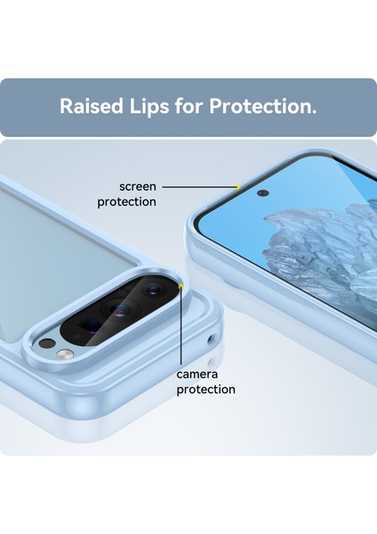 Google Pixel 9 Kılıf, Şeffaf Tasarımlı Darbeye Dayanıklı Telefon Kılıfı, Tampon Hibrit Şeffaf Kapak Google Pixel 9 (Yurt Dışından) fırsatları