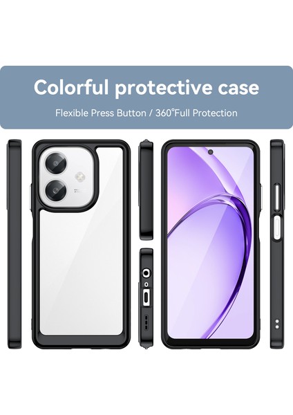 Oppo A3 5g Kılıf, Şeffaf Tasarımlı Darbeye Dayanıklı Telefon Kılıfı, Tampon Hibrit Şeffaf Kapak Oppo A3 5g (Yurt Dışından) fiyatları