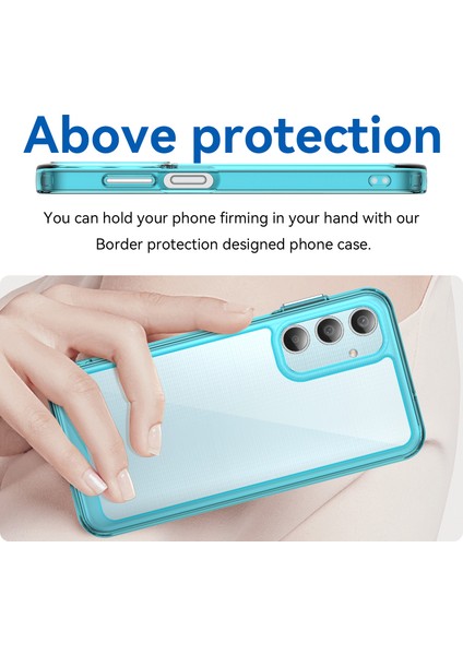 Samsung Galaxy M35 Kılıf, Şeffaf Tasarımlı Darbeye Dayanıklı Telefon Kılıfı, Tampon Hibrit Şeffaf Kapak Samsung Galaxy M35 (Yurt Dışından)