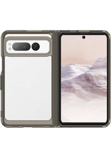 Google Pixel Fold Kılıf, Şeffaf Tasarımlı Darbeye Dayanıklı Telefon Kılıfı, Tampon Hibrit Şeffaf Kapak Google Pixel Fold (Yurt Dışından)