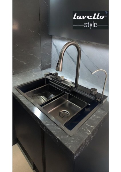 2024 Ultra Teknolojik/akıllı Evye Dijital Göstergeli, Çift Bataryalı, Şelaleli, Akıllı Eviye Seti fiyatları