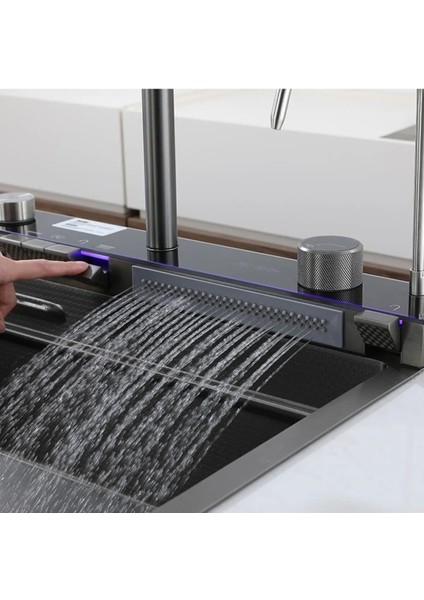 2024 Ultra Teknolojik/akıllı Evye Dijital Göstergeli, Çift Bataryalı, Şelaleli, Akıllı Eviye Seti indirimleri