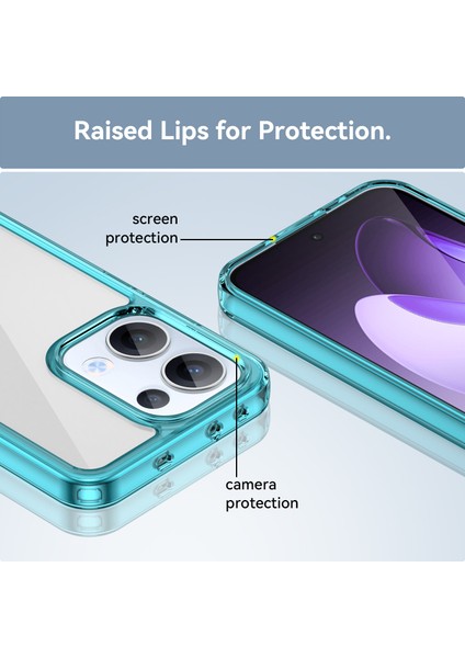 Oppo Reno 13 Pro Kılıf, Şeffaf Tasarımlı Darbeye Dayanıklı Telefon Kılıfı, Tampon Hibrit Şeffaf Kapak Oppo Reno 13 Pro (Yurt Dışından) modelleri