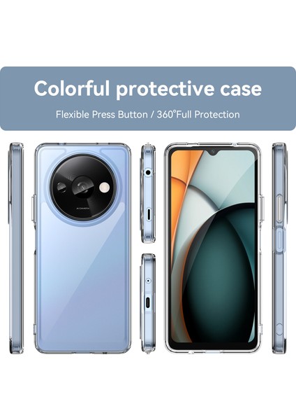 Xiaomi Redmi A3 Kılıf, Şeffaf Tasarımlı Darbeye Dayanıklı Telefon Kılıfı, Tampon Hibrit Şeffaf Kapak Xiaomi Redmi A3 (Yurt Dışından) fiyatları