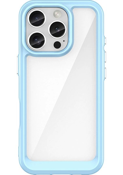 IPhone 16 Pro Kılıf, Şeffaf Tasarımlı Darbeye Dayanıklı Telefon Kılıfı, Tampon Hibrit Şeffaf Kapak IPhone 16 Pro (Yurt Dışından)