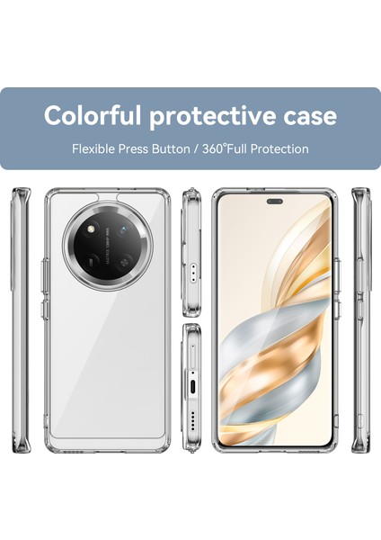 Huawei Honor X9C Kılıf, Şeffaf Tasarımlı Darbeye Dayanıklı Telefon Kılıfı, Tampon Hibrit Şeffaf Kapak Huawei Honor X9C (Yurt Dışından) modelleri