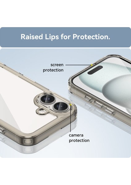 IPhone 16 Kılıf, Şeffaf Tasarımlı Darbeye Dayanıklı Telefon Kılıfı, Tampon Hibrit Şeffaf Kapak IPhone 16 (Yurt Dışından) fiyatları