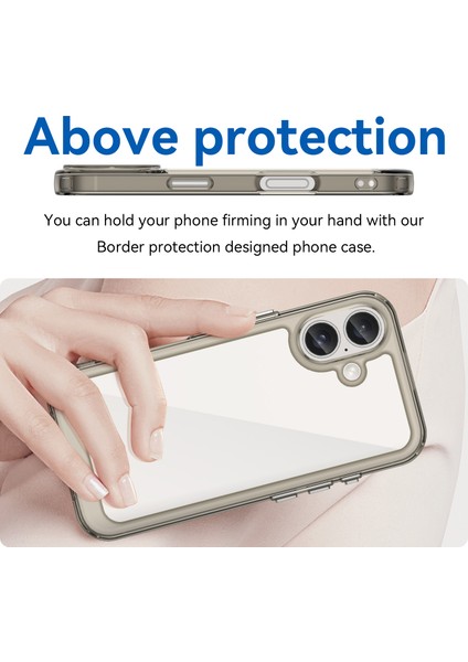 IPhone 16 Kılıf, Şeffaf Tasarımlı Darbeye Dayanıklı Telefon Kılıfı, Tampon Hibrit Şeffaf Kapak IPhone 16 (Yurt Dışından) indirimleri