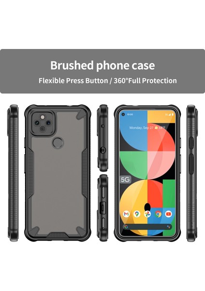 Google Pixel 5A Kılıf, Darbeye Dayanıklı Telefon Tampon Kılıfı, Çizilmez Telefon Kılıfı Kılıfı Google Pixel 5A (Yurt Dışından) modelleri