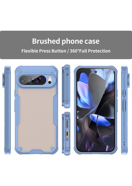 Google Pixel 9 Pro Kılıf, Darbeye Dayanıklı Telefon Tampon Kılıfı, Çizilmez Telefon Kılıfı Kılıfı Google Pixel 9 Pro (Yurt Dışından) modelleri