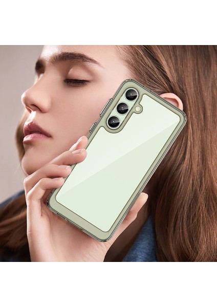 Samsung Galaxy S24 Fe Kılıf, Şeffaf Tasarımlı Darbeye Dayanıklı Telefon Kılıfı, Tampon Hibrit Şeffaf Kapak Samsung Galaxy S24 Fe (Yurt Dışından)