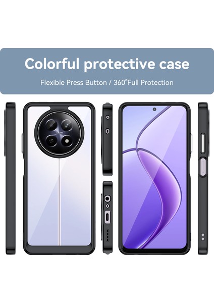 Oppo Realme 13 5g Kılıf, Şeffaf Tasarımlı Darbeye Dayanıklı Telefon Kılıfı, Tampon Hibrit Şeffaf Kapak Oppo Realme 13 5g (Yurt Dışından) fiyatları