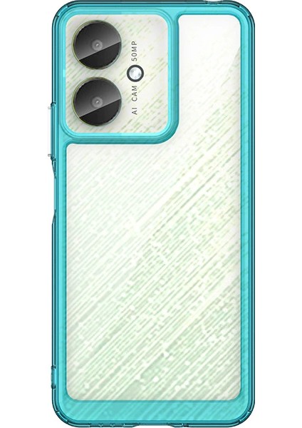 Xiaomi Poco C65 Kılıf, Şeffaf Tasarımlı Darbeye Dayanıklı Telefon Kılıfı, Tampon Hibrit Şeffaf Kapak Xiaomi Poco C65 (Yurt Dışından)