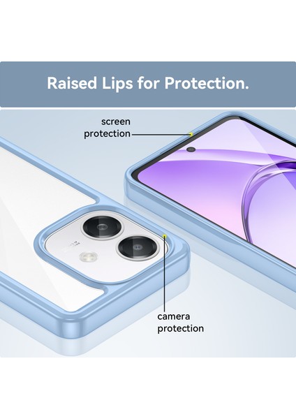 Oppo A40M Kılıf, Şeffaf Tasarımlı Darbeye Dayanıklı Telefon Kılıfı, Tampon Hibrit Şeffaf Kapak Oppo A40M (Yurt Dışından) modelleri