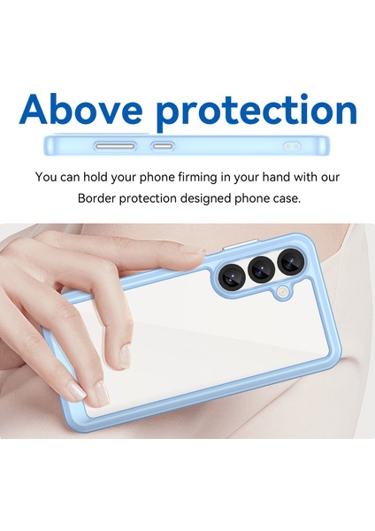 Samsung Galaxy S25 Plus Kılıf, Şeffaf Tasarımlı Darbeye Dayanıklı Telefon Kılıfı, Tampon Hibrit Şeffaf Kapak Samsung Galaxy S25 Plus (Yurt Dışından)