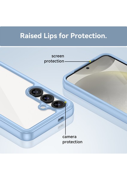 Samsung Galaxy S25 Plus Kılıf, Şeffaf Tasarımlı Darbeye Dayanıklı Telefon Kılıfı, Tampon Hibrit Şeffaf Kapak Samsung Galaxy S25 Plus (Yurt Dışından)