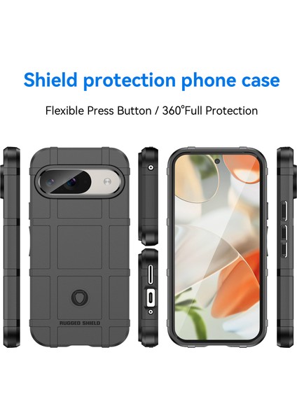 Google Pixel 9 Kılıf, [çizilmeye Dayanıklı] Damla Silikon Tampon Koruma Darbeye Dayanıklı Telefon Kılıfı Kapağı Google Pixel 9 (Yurt Dışından) modelleri