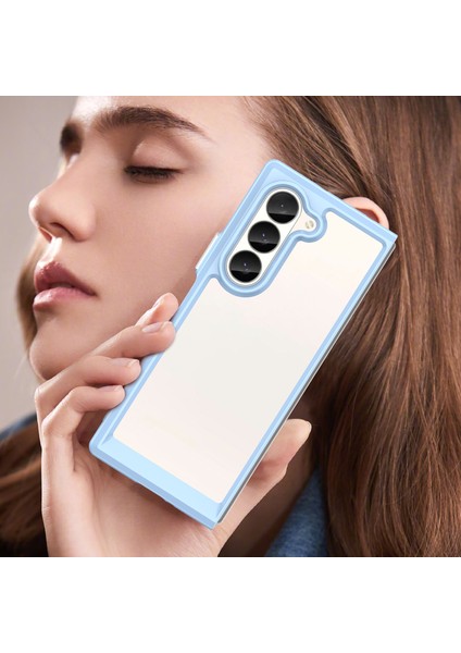 Samsung Galaxy Z Fold 6 Kılıf, Şeffaf Tasarımlı Darbeye Dayanıklı Telefon Kılıfı, Tampon Hibrit Şeffaf Kapak Samsung Galaxy Z Fold 6 (Yurt Dışından) fırsatları
