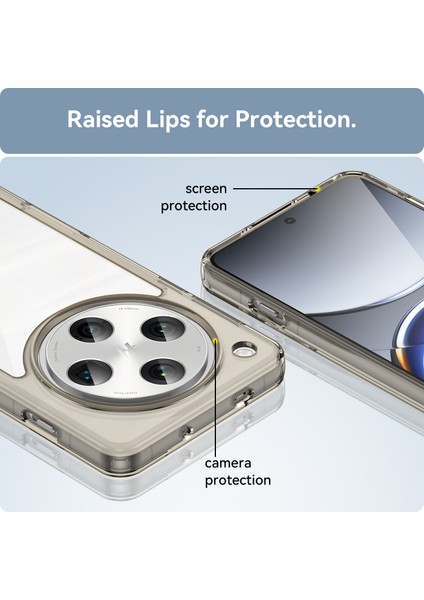 Oppo Find X8 Pro Kılıf, Şeffaf Tasarımlı Darbeye Dayanıklı Telefon Kılıfı, Tampon Hibrit Şeffaf Kapak Oppo Find X8 Pro (Yurt Dışından) modelleri