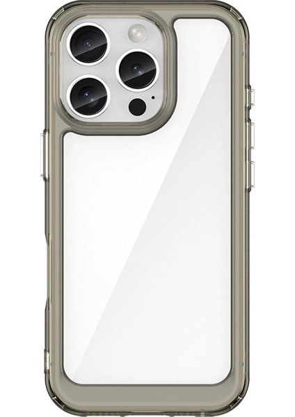 IPhone 16 Pro Kılıf, Şeffaf Tasarımlı Darbeye Dayanıklı Telefon Kılıfı, Tampon Hibrit Şeffaf Kapak IPhone 16 Pro (Yurt Dışından)