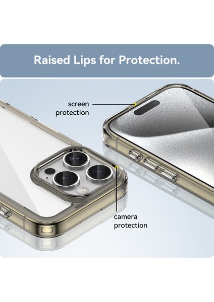 IPhone 16 Pro Kılıf, Şeffaf Tasarımlı Darbeye Dayanıklı Telefon Kılıfı, Tampon Hibrit Şeffaf Kapak IPhone 16 Pro (Yurt Dışından) fırsatları