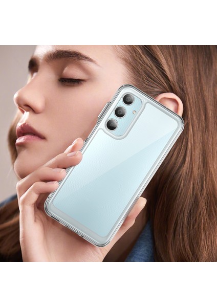 Samsung Galaxy M35 Kılıf, Şeffaf Tasarımlı Darbeye Dayanıklı Telefon Kılıfı, Tampon Hibrit Şeffaf Kapak Samsung Galaxy M35 (Yurt Dışından)