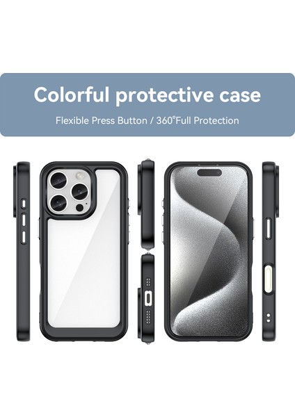 IPhone 16 Pro Max Kılıf, Şeffaf Tasarımlı Darbeye Dayanıklı Telefon Kılıfı, Tampon Hibrit Şeffaf Kapak IPhone 16 Pro Max (Yurt Dışından) indirimleri