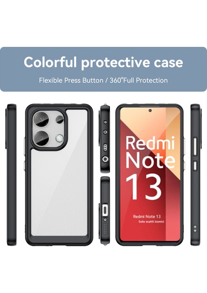 Xiaomi Redmi Note 13 4g Kılıf, Şeffaf Tasarımlı Darbeye Dayanıklı Telefon Kılıfı, Tampon Hibrit Şeffaf Kapak Xiaomi Redmi Note 13 4g (Yurt Dışından) fiyatları