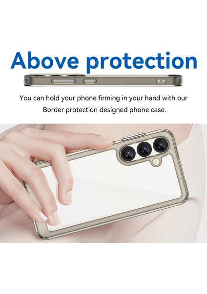Samsung Galaxy S25 Plus Kılıf, Şeffaf Tasarımlı Darbeye Dayanıklı Telefon Kılıfı, Tampon Hibrit Şeffaf Kapak Samsung Galaxy S25 Plus (Yurt Dışından)