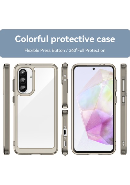 Samsung Galaxy A56 5g Kılıf, Şeffaf Tasarımlı Darbeye Dayanıklı Telefon Kılıfı, Tampon Hibrit Şeffaf Kapak Samsung Galaxy A56 5g (Yurt Dışından)
